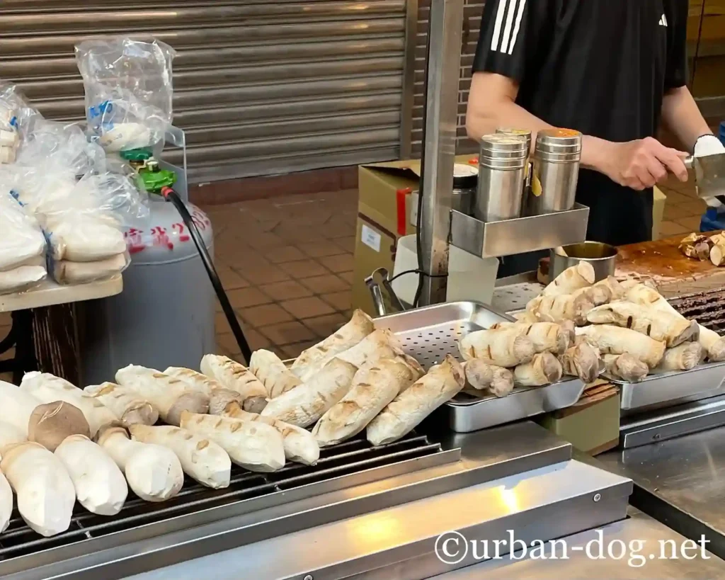 グリルエリンギの屋台
